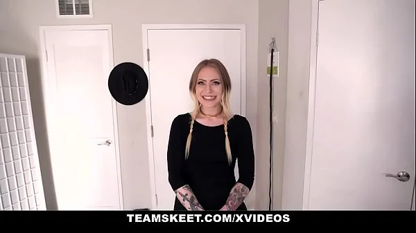 TeamSkeet - Blondie Teen (b. Sid) With Tattoos Sucks Cock For A Free Room