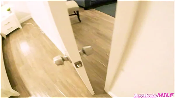 Thick Horny RedHead MILF Caught Me Jerking Off To Her In The Shower  - Andi James Johnny Love