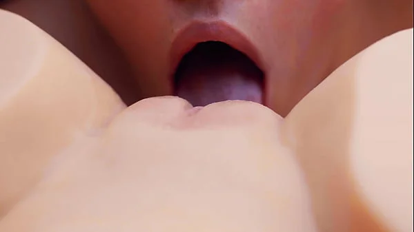 Tantaly Pussy Licking ASMR Closeup - Amateur Lina Licking Pussy For The First Time