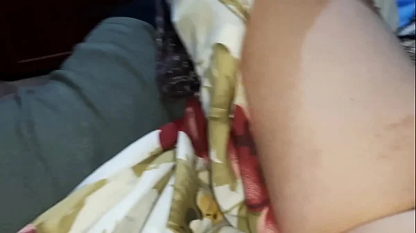 My neighbor started petting and licking me while her girlfriend was resting next to me - Girls fly orgasm