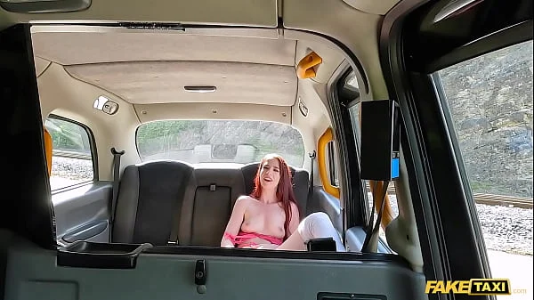 Fake Taxi Irish redhead gets horny and masturbates on the backseat and then has sex with the taxi driver