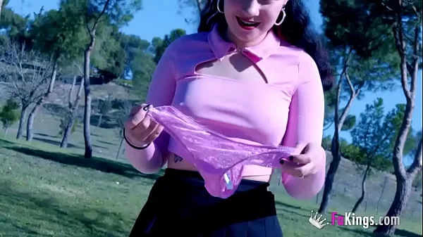 Nowadays' teens hobbies: Teen Inna Black likes showing herself in public!!