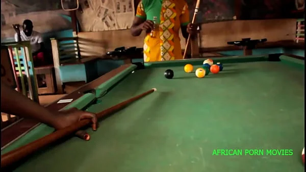 Billiard game bet.  Two customers in a snack bar meet around the pool table for a challenge.  The pretty girl bet her her ass for a hot public fuck for her failure and she will have to respect her agreement