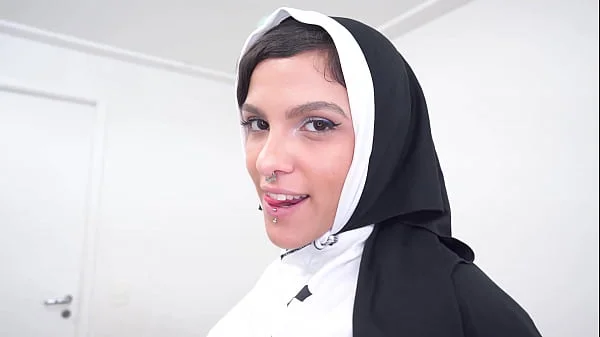 Slutty nun Qween Goddess gets double ass-fucked by very huge cocks (DAP, DP, anal, monster cock, premature cumshot, BBC) OB185