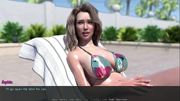 A Wife And StepMother (AWAM) #14a - Sunbath With Sam - 3d hentai, Animation, Porn games