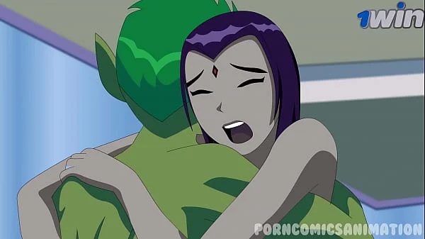 Teen Titans XXX Porn Parody - Raven & Beast Boy Animation FULL (Hard Sex) ( Anime Hentai)