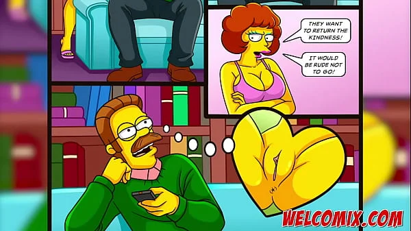 Returning the kindness! Swap wives! The Simptoons, Simpsons porn