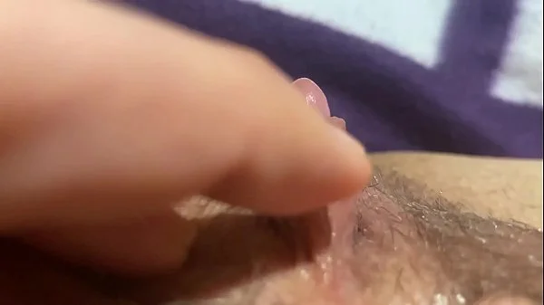 Huge clitoris rubbing and jerking orgasm in extreme close up masturbation HD POV