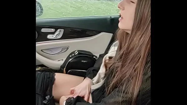 I'm masturbating public in car