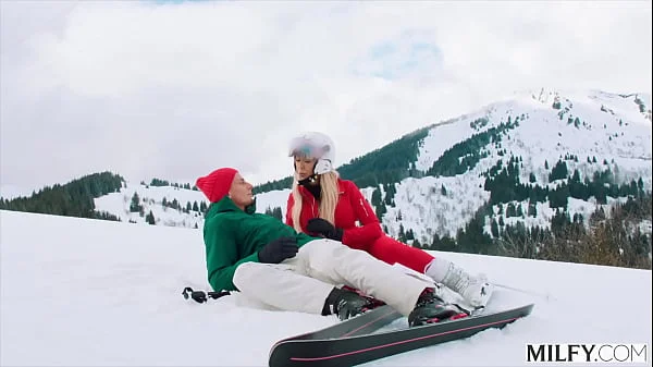 MILFY Ski Instructor Brandi Teaches Young Stud New Tricks