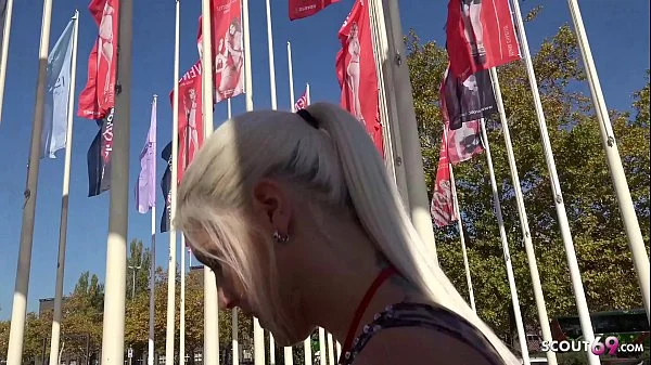 GERMAN SCOUT - CATCH PORNSTAR BLANCHE BRADBURRY AT EVENT IN BERLIN AND TALK TO FUCK