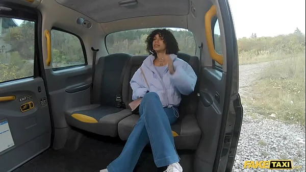 Fake Taxi Her natural boobs are in full swing as the taxi driver fucks her sweet pussy hard and fast