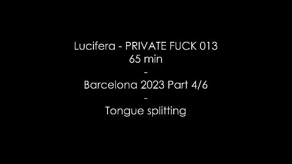 Lucifera Cris Angelo - Tongue splitting - Private Fuck 009 - Paris - Barcelona Part 4/6