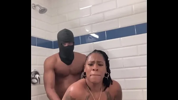 Busty chick Marrijanee gets fucked in her ass in shower!