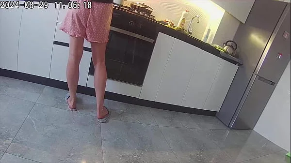 Real cheating. Wife fucks a neighbor in the kitchen.