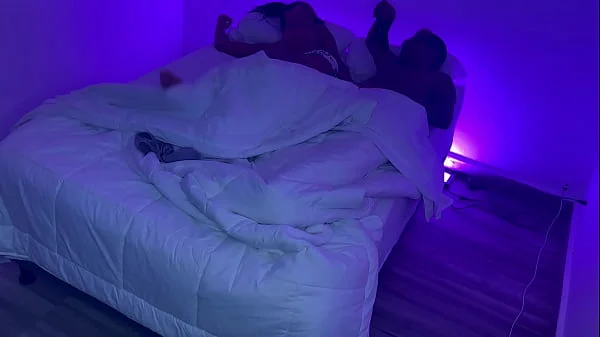 Behind the scenes. Stepmom shares bed and fucks stepson