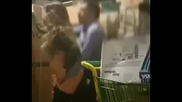 Quickie in store closet