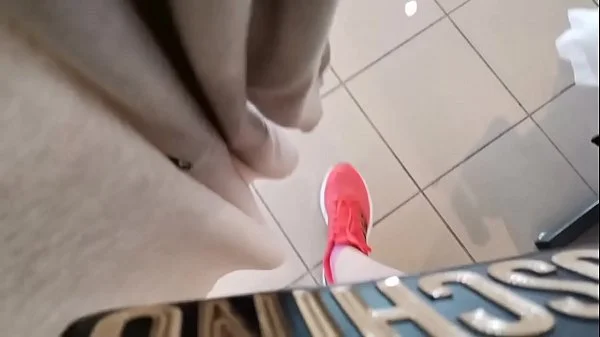 Your goes to a clothing store and puts her panties inside her pussy while she tries on some jeans