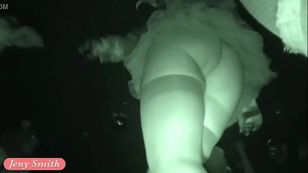 Crazy Halloween bottomless. Upskirt and real hidden cam in night club by Jeny Smith