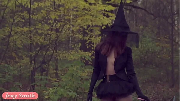 Take off my Halloween costume. Jeny Smith naked in forest