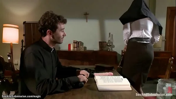 Priest punishing hot butts