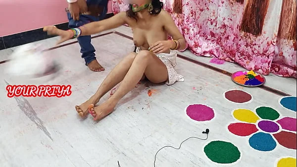 Holi special: Indian Priya had great fun with step brother on Holi occasion