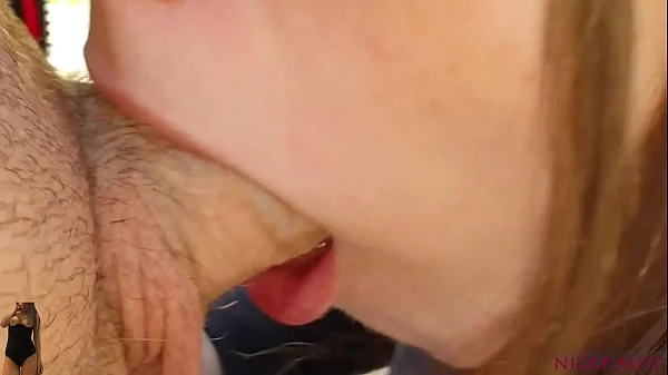 Stepbrother cum in my mouth outdoor in woods