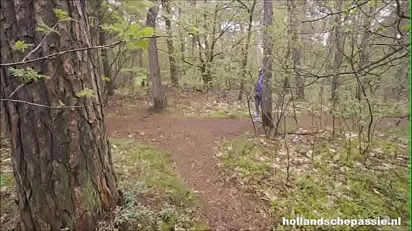 Dutch slut fucked in the woods