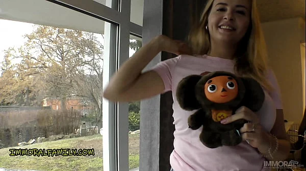 MASSIVE BOOBS STEPMOM Loves Cheburashka aka SOVIET UNION MICKEY MOUSE