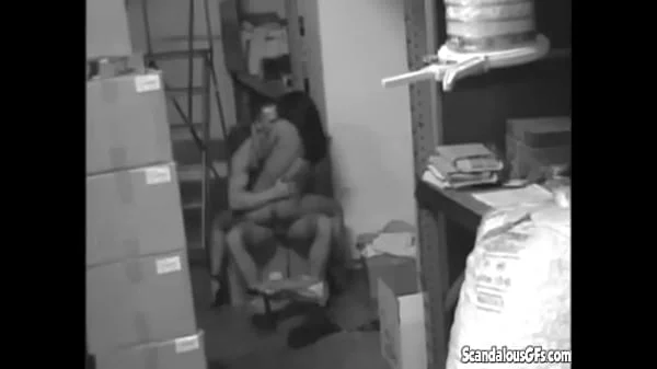 Hot Sexy Babe Sucking and Fucking her pussy at the stock room