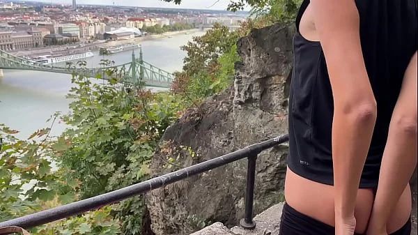 Quick Public Blowjob with amazing view